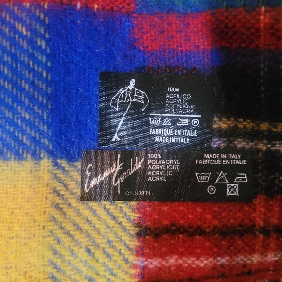Emanuel Geraldo Made In Italy Multi Colored Scarf - Picture 3 of 3